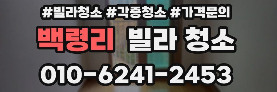 백령리 빌라 청소