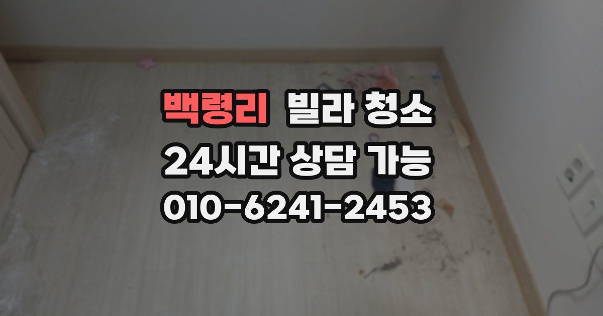 백령리 빌라 청소