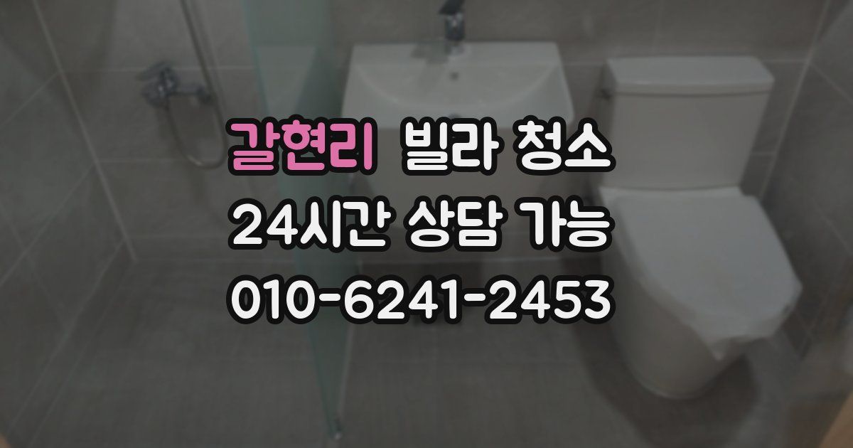 갈현리 빌라 청소