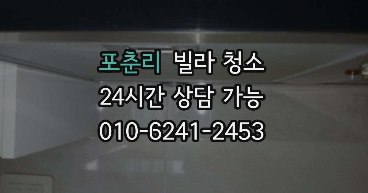 포춘리 빌라 청소