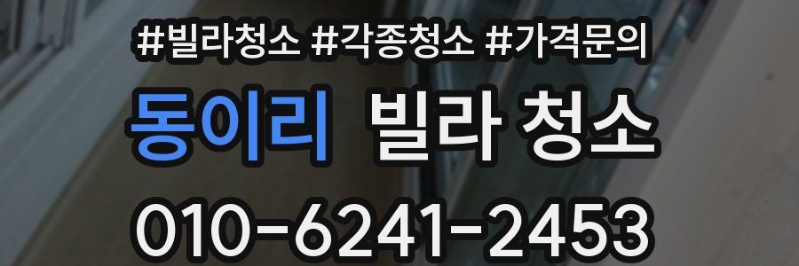 동이리 빌라 청소