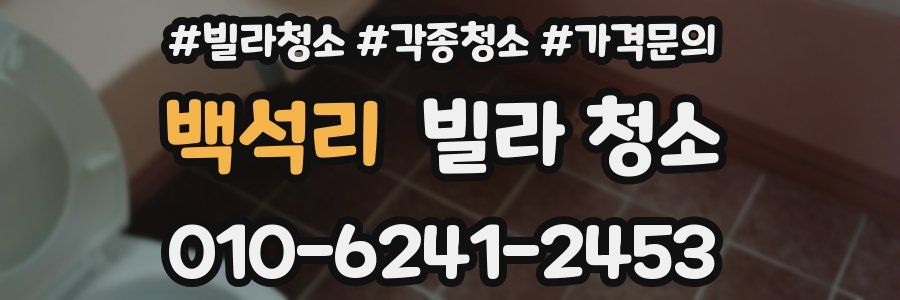 백석리 빌라 청소