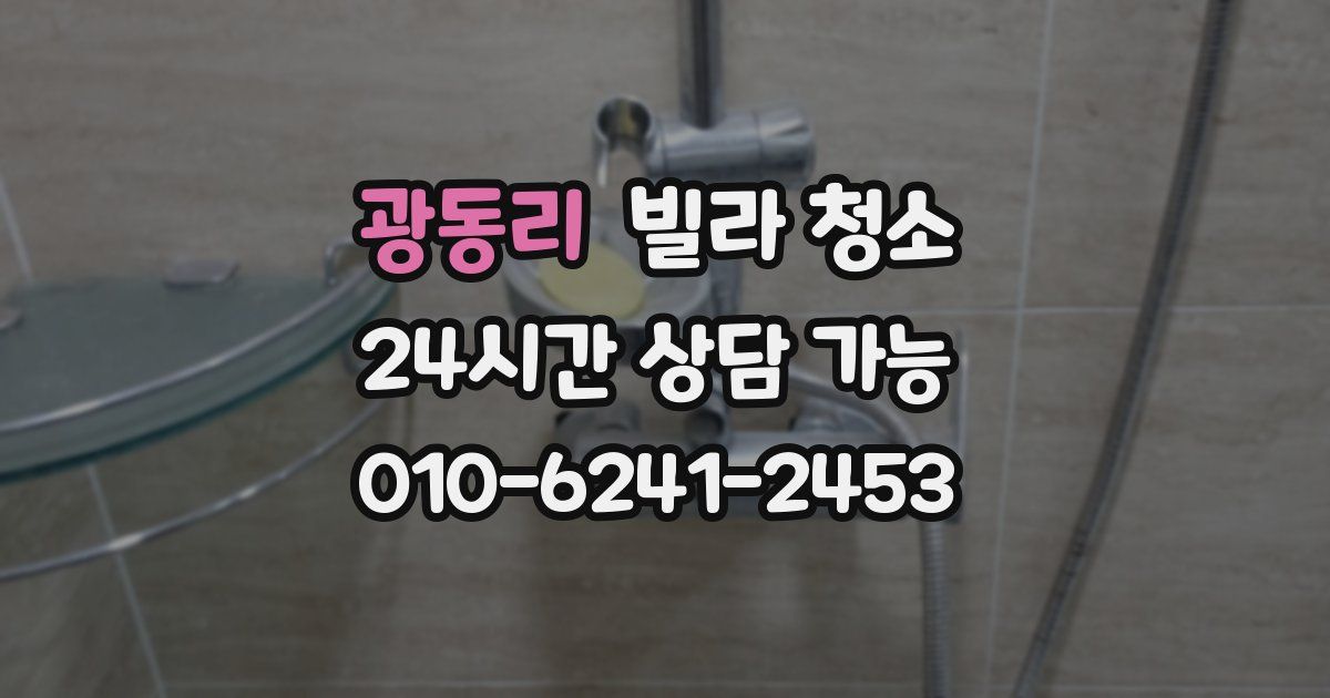 광동리 빌라 청소