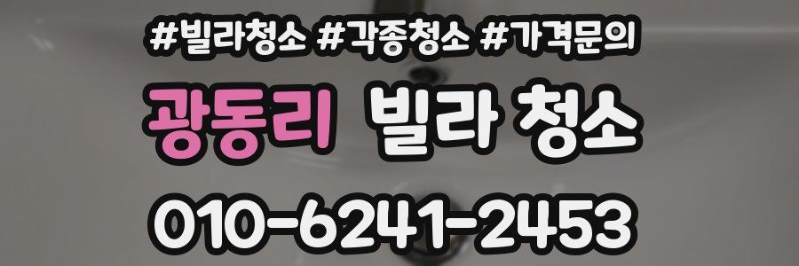 광동리 빌라 청소