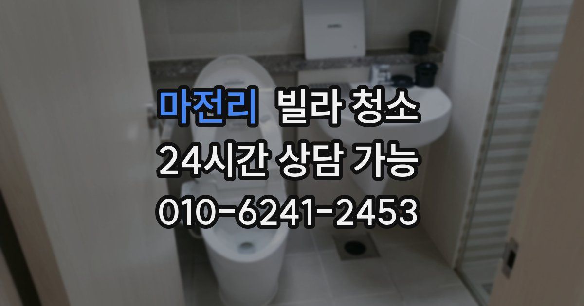 마전리 빌라 청소