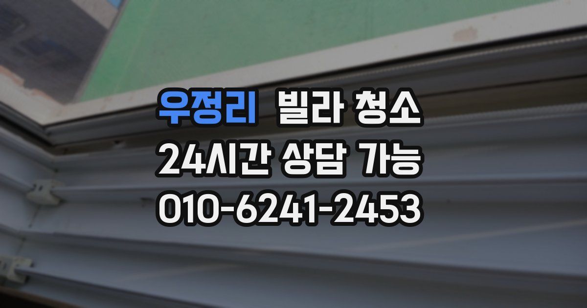 우정리 빌라 청소