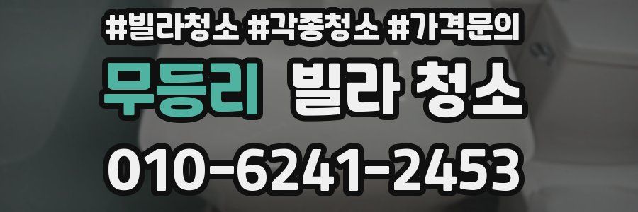 무등리 빌라 청소