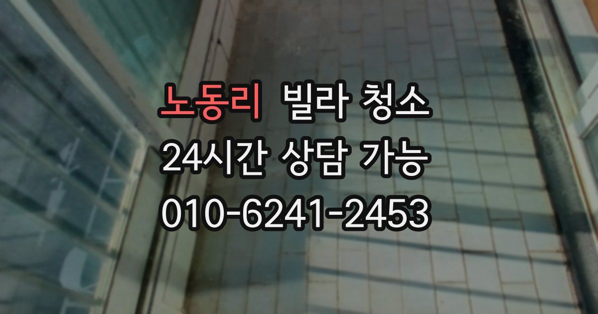 노동리 빌라 청소