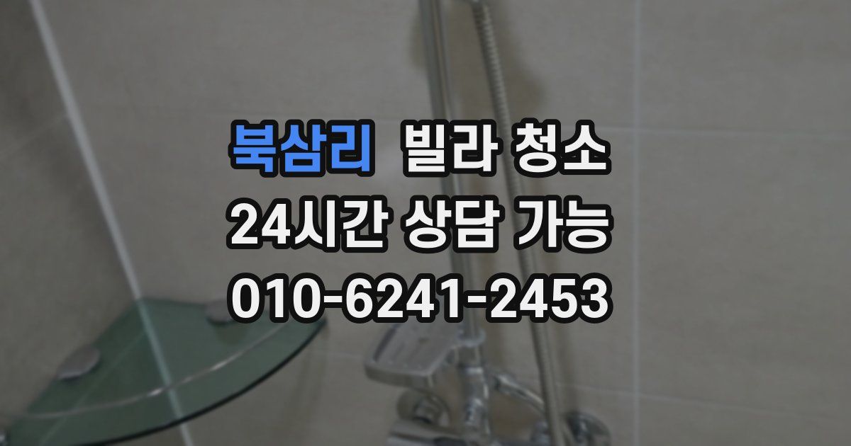 북삼리 빌라 청소