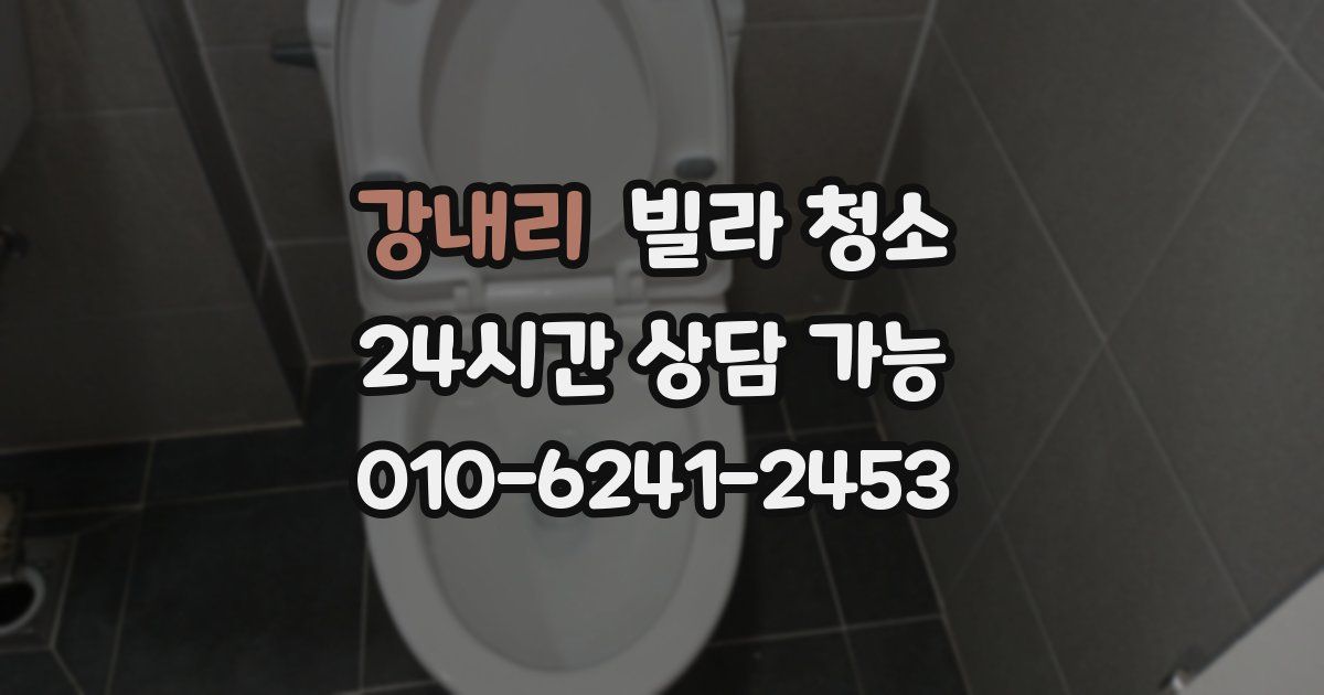 강내리 빌라 청소