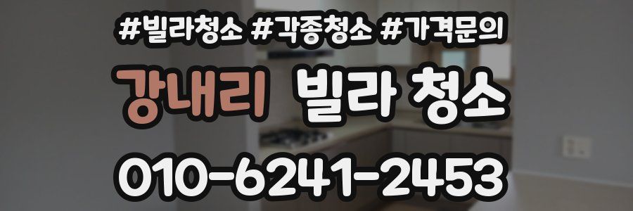 강내리 빌라 청소