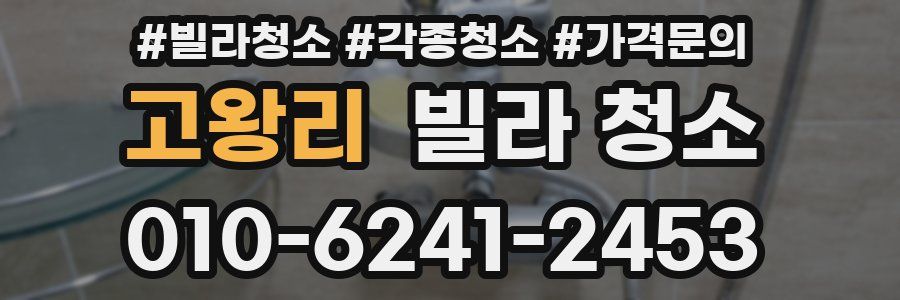 고왕리 빌라 청소