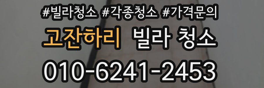 고잔하리 빌라 청소