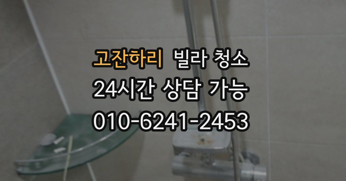 고잔하리 빌라 청소