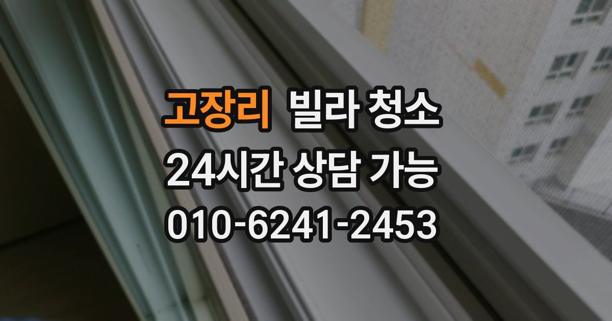 고장리 빌라 청소