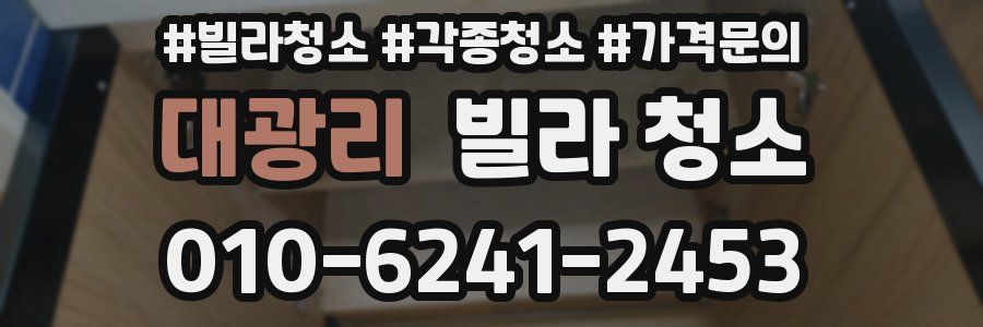 대광리 빌라 청소