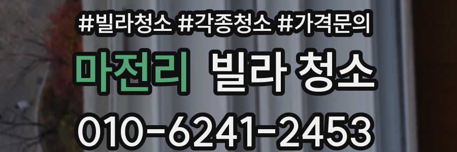 마전리 빌라 청소