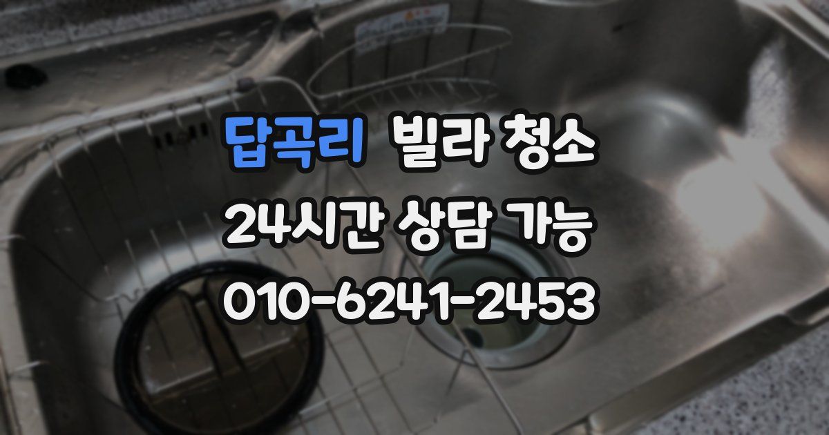 답곡리 빌라 청소