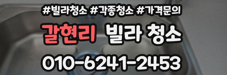 갈현리 빌라 청소