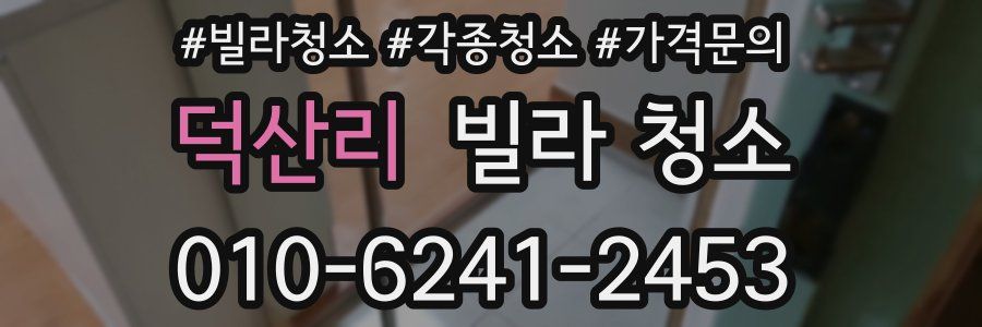 덕산리 빌라 청소