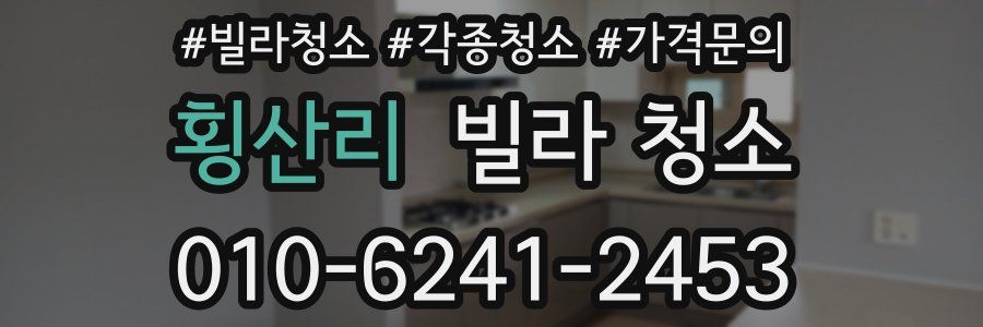 횡산리 빌라 청소