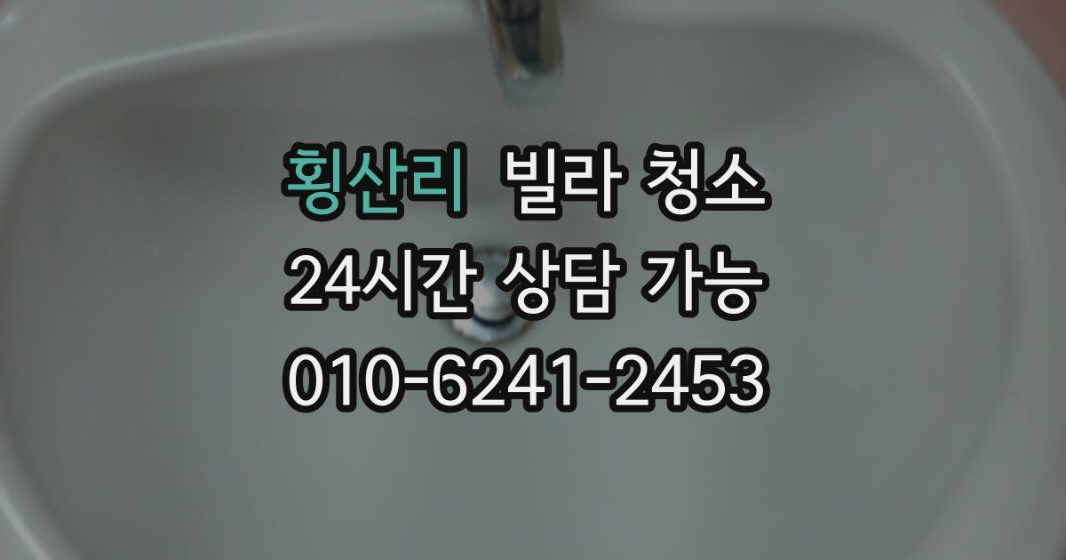 횡산리 빌라 청소