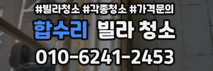 합수리 빌라 청소