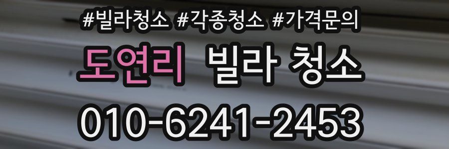 도연리 빌라 청소