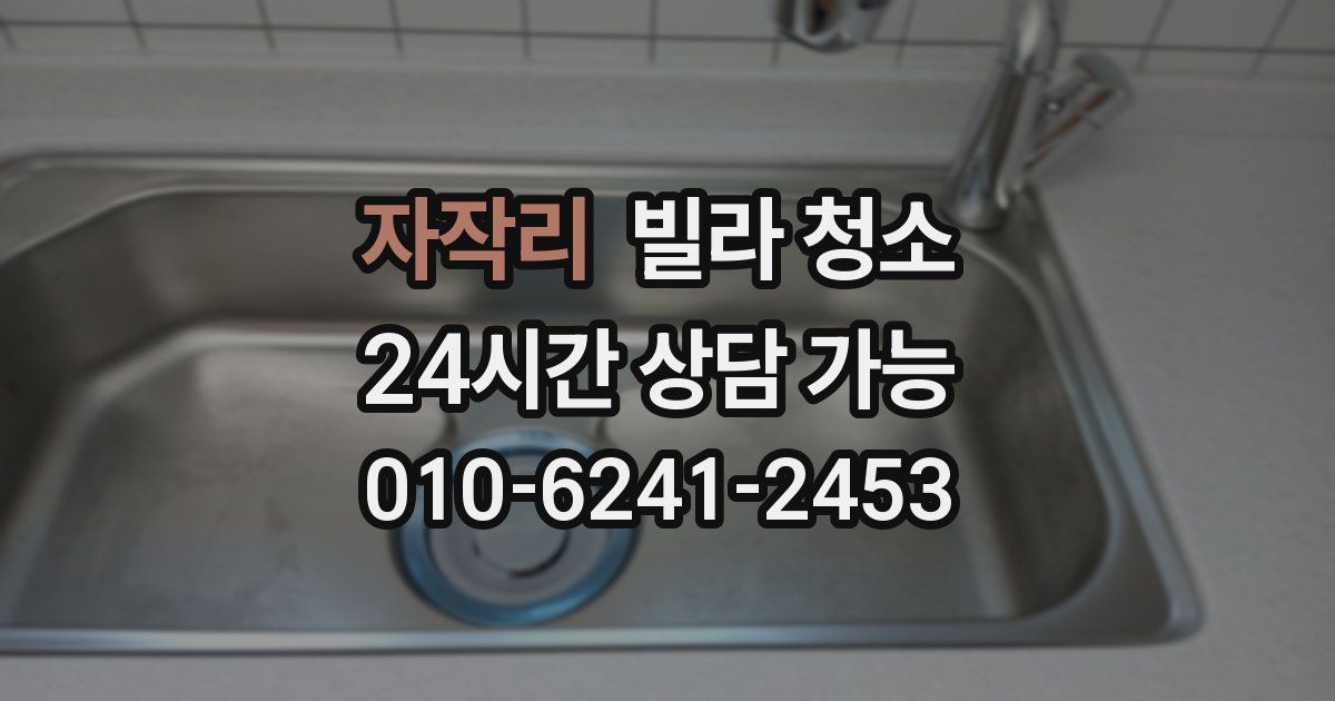 자작리 빌라 청소