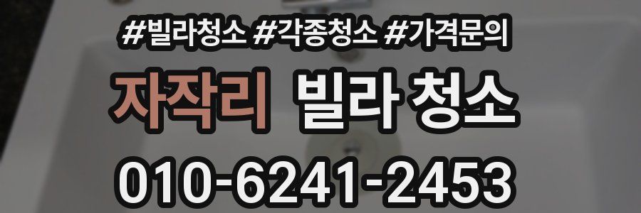 자작리 빌라 청소