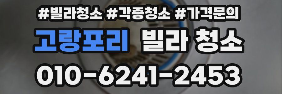 고랑포리 빌라 청소