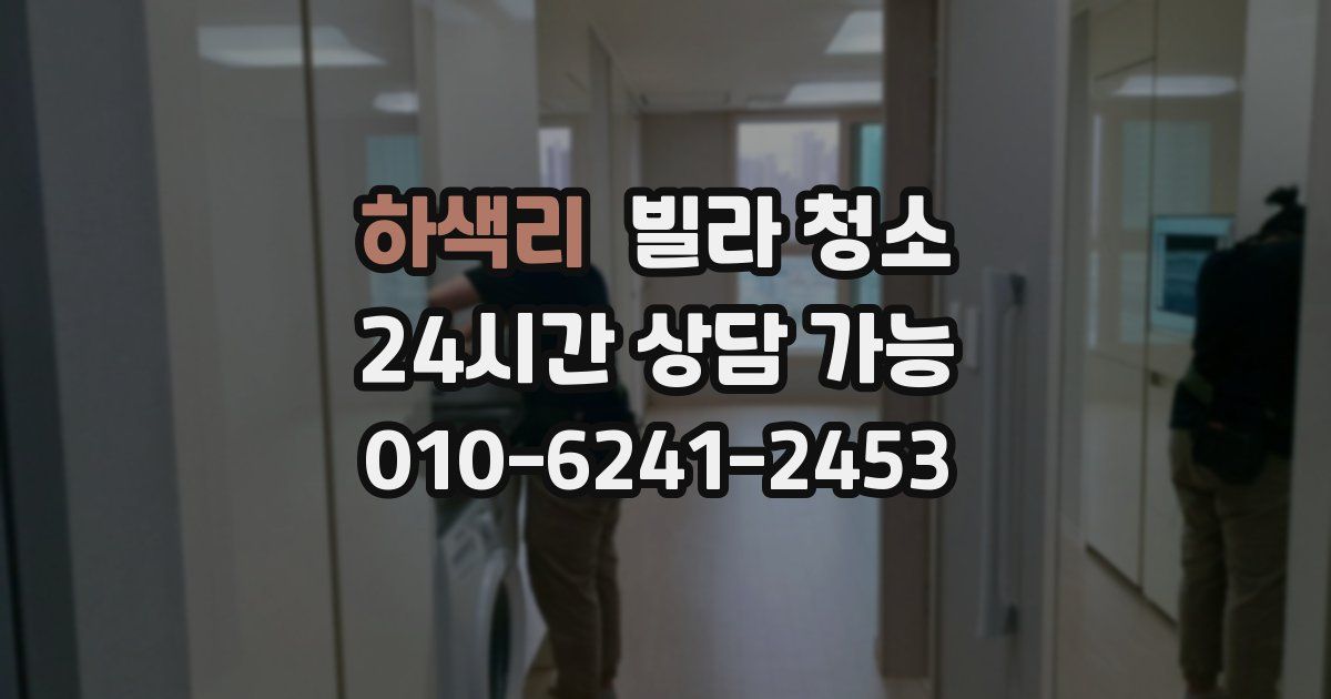 하색리 빌라 청소