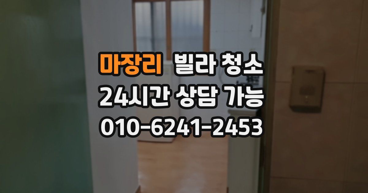 마장리 빌라 청소