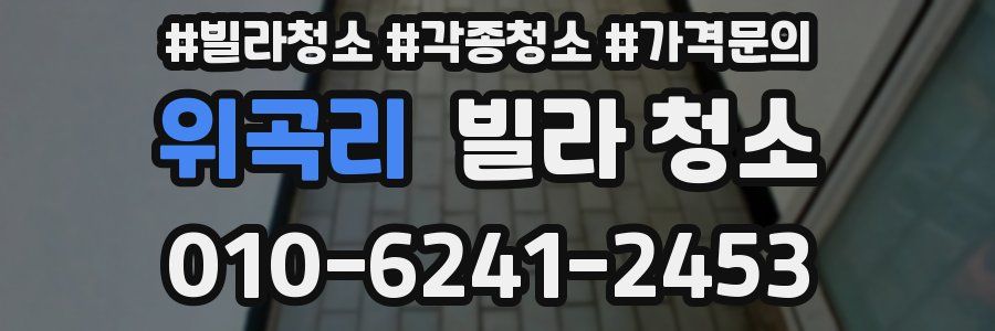 위곡리 빌라 청소