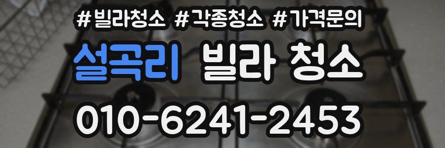 설곡리 빌라 청소