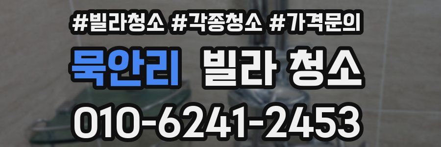 묵안리 빌라 청소