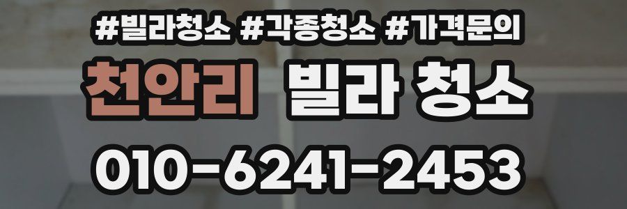 천안리 빌라 청소