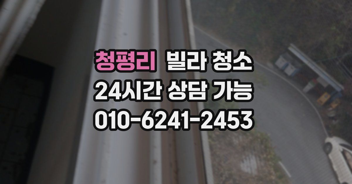 청평리 빌라 청소