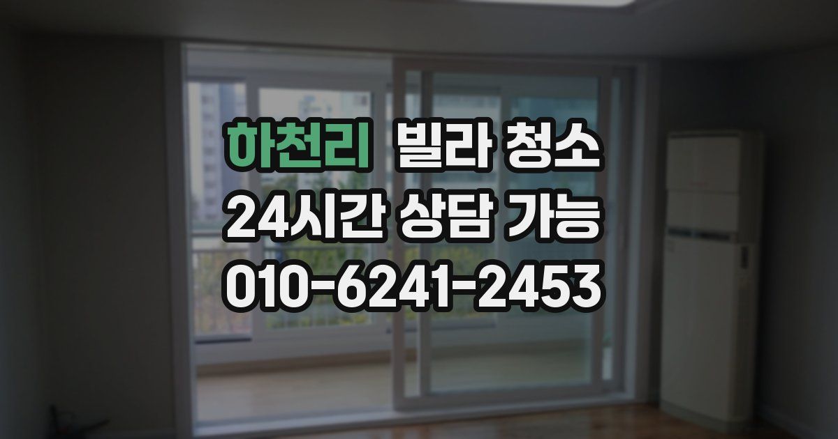 하천리 빌라 청소