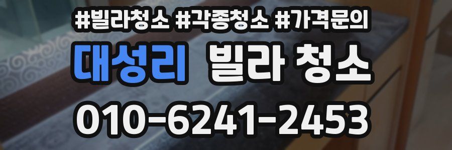 대성리 빌라 청소