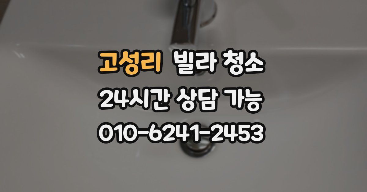 고성리 빌라 청소