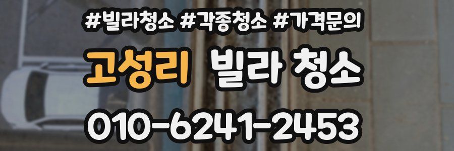 고성리 빌라 청소