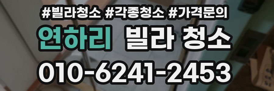연하리 빌라 청소