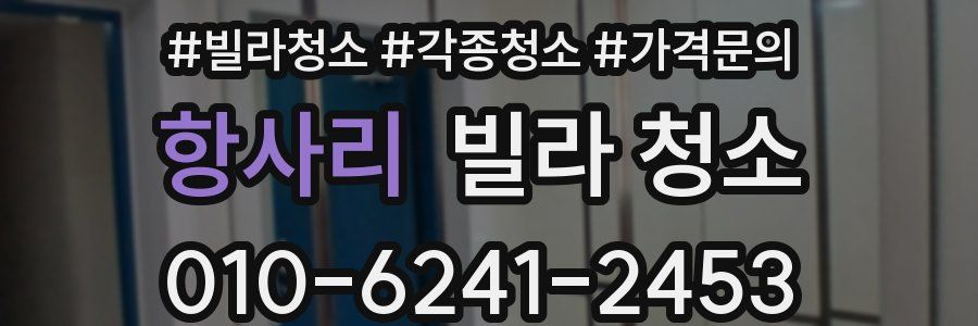 항사리 빌라 청소