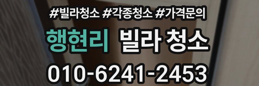 행현리 빌라 청소