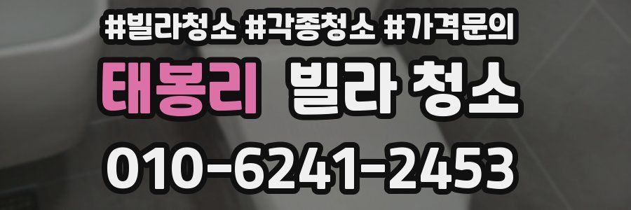 태봉리 빌라 청소