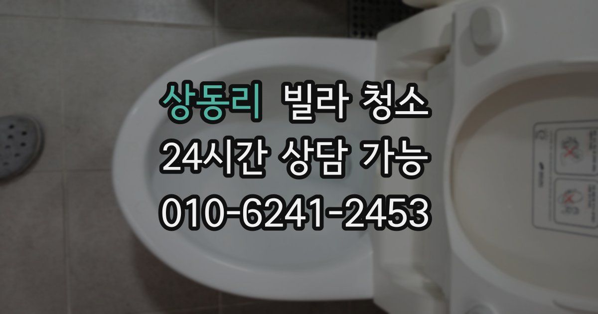 상동리 빌라 청소