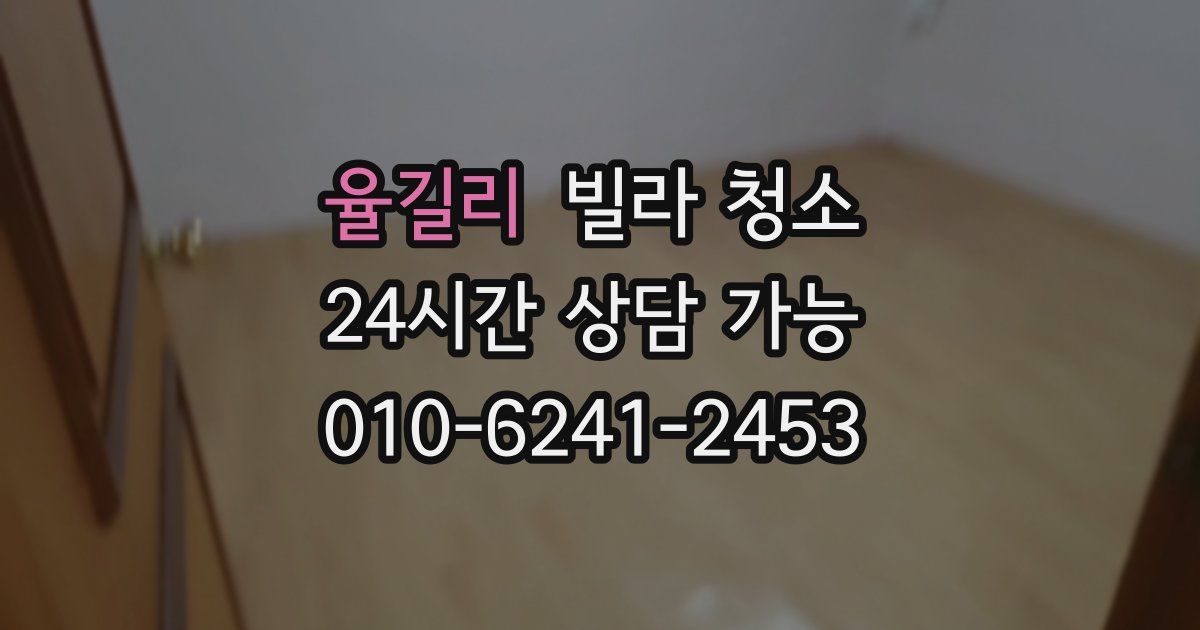 율길리 빌라 청소