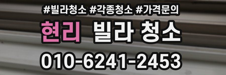 현리 빌라 청소