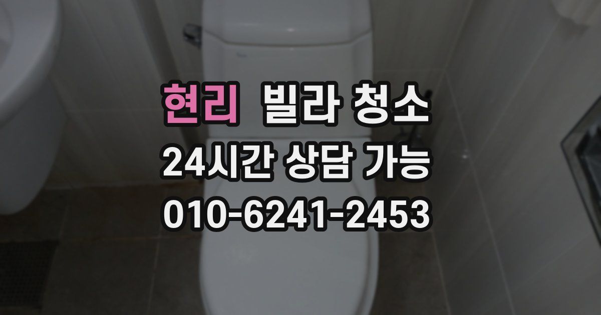 현리 빌라 청소